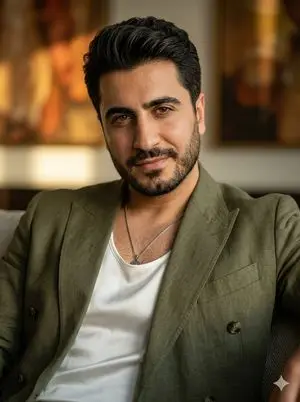 High-end editorial portrait of a mature man