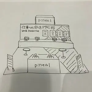 Turn booth sketch into perspective drawing