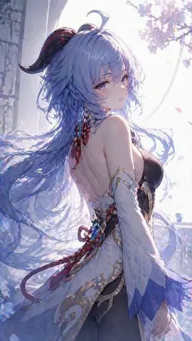 Ethereal Blue-Haired Fantasy Portrait