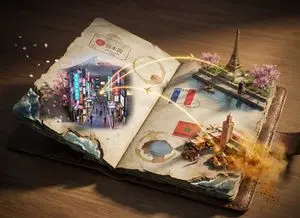 Passport Odyssey Style Image Generation Prompt
