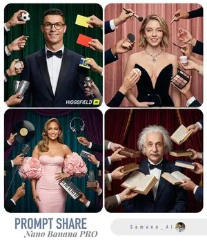Hyper-Real Studio Portrait Poster Art Generator Prompt