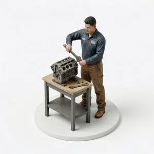 Selfie to Isometric Figurine Prompt Template