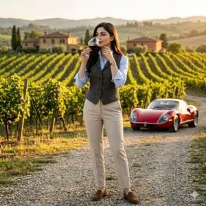 European Luxury Vineyard Portrait