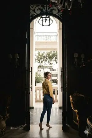 Grand Doorway Chiaroscuro Portrait