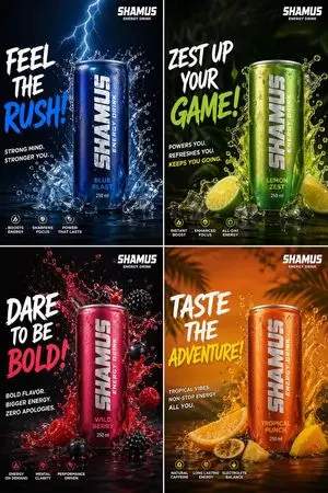 Energy Drink Brand Instagram Creatives