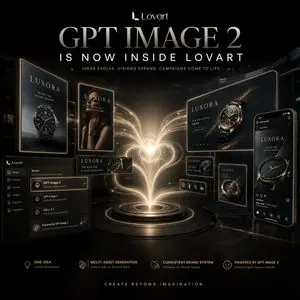 Luxury AI Campaign Launch Poster
