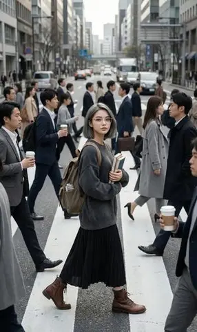 Cinematic Street Photography Shot with Motion Blur