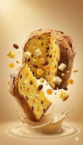 Dynamic Panettone Food Photography Prompt