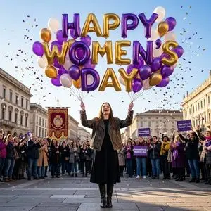 Cinematic Scene for Happy Women's Day