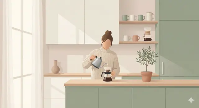 Scandinavian-style minimal illustration of [SUBJECT], muted pastel palette, flat