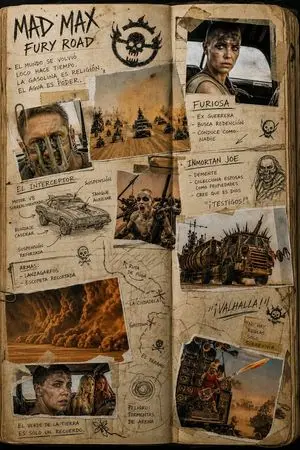 Mad Max Journal Scrapbook Style
