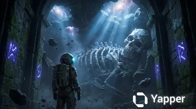Astronaut and Petrified Cosmic God