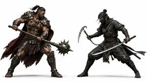 3D Game Character Face-off