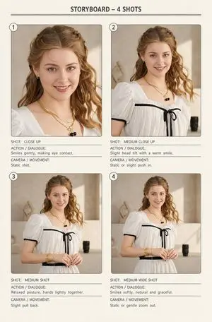 Four-Shot Fashion Storyboard