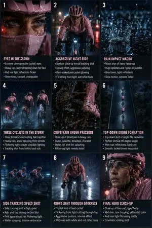 Night Rain Storyboard Infographic