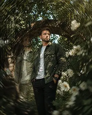 Cinematic surreal garden portrait prompt
