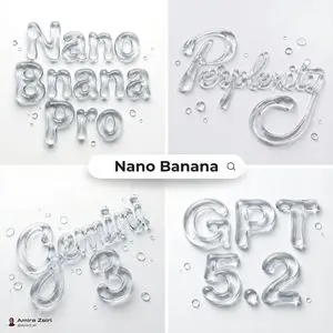 Abstract Liquid Typography Generation Prompt