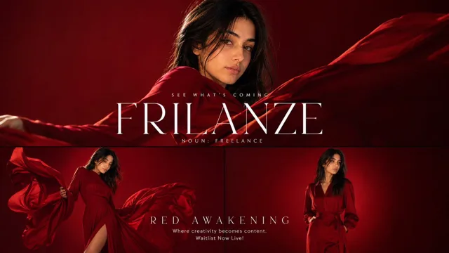 Red Monochromatic Fashion Campaign