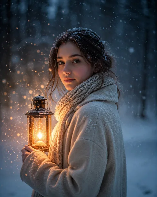 YouTube Thumbnail - Lantern in the Winter Twilight Photography