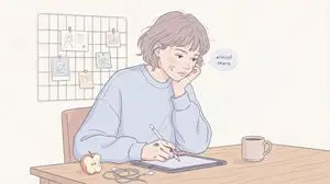 Cozy Minimal Line Art Character Study