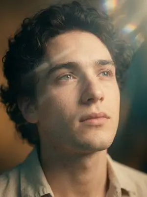 Cinematic Close-Up Portrait with Lens Flares