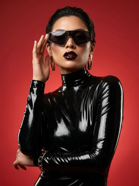 Futuristic Latex Fashion Editorial