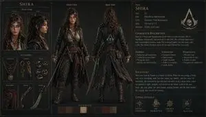 3D Gaming Character Sheet Prompt