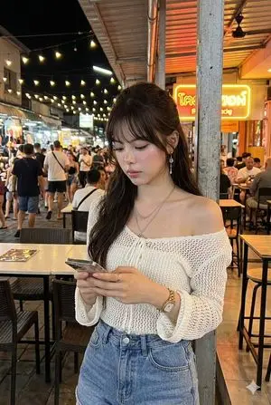 Tropical Night Market Portrait