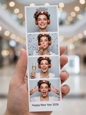 Photo-Booth Print Strip with Identity Lock