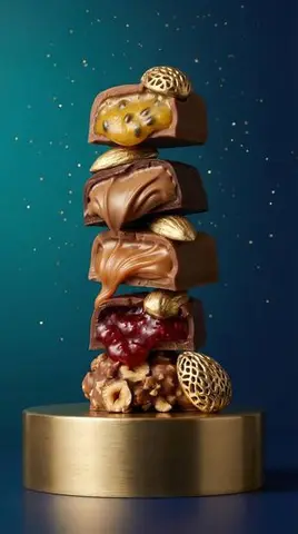 High-Detail Praline Food Photography