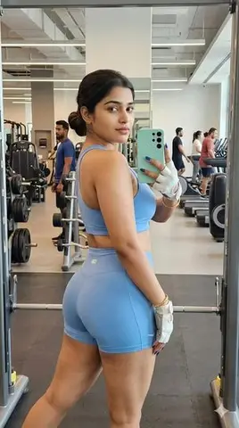 Gym Mirror Selfie Portrait