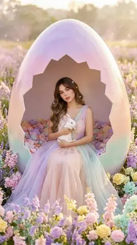 Easter Egg Edition: Monumental Egg with Seated Subject