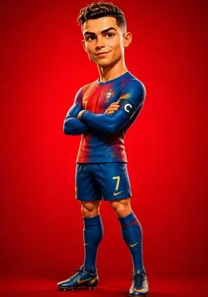 Stylized 3D Footballer Avatar