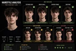 Hairstyle Suitability Analysis Chart