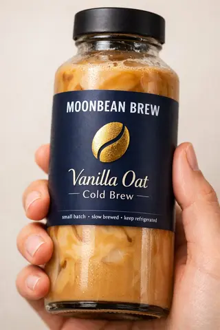 A tight close-up commercial product photo of a premium