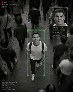 Cinematic Surveillance Interface Aesthetic