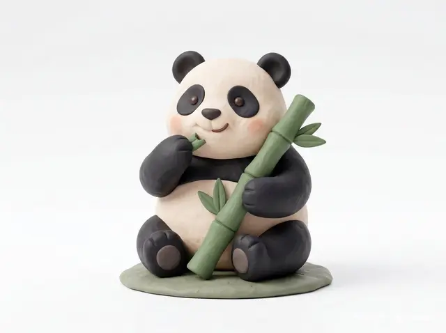 Cute 3D render of a [subject], matte surface, kneaded