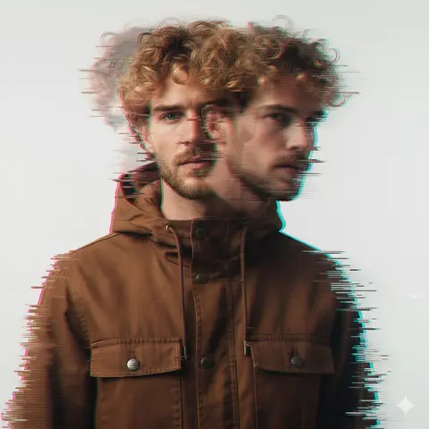 A double exposure, long exposure editorial photograph of a
