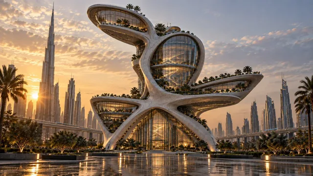 Game Asset - Futuristic Building Transformation