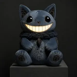 Gothic Cheshire Cat Plush Toy