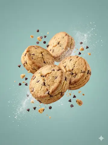 Assorted Biscuit Style Cookies Photorealistic High End Biscuit Photography