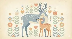 Scandinavian Folk-Art Depiction