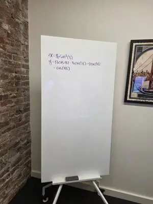 Formula graph on whiteboard