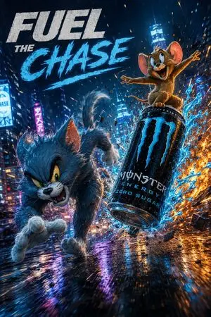 Futuristic Energy Drink Ad Poster