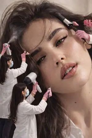 Surreal Editorial: Miniature Makeup Artists