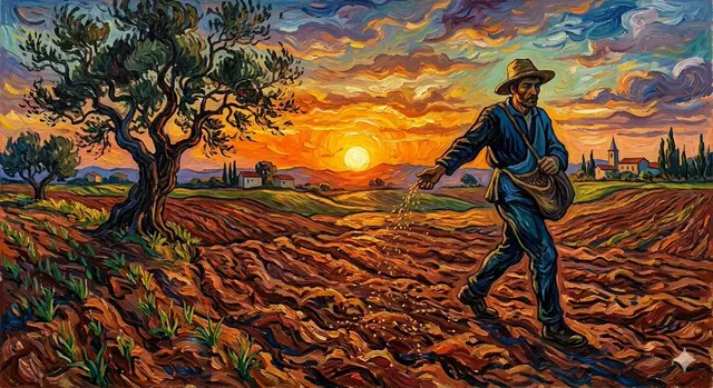 Van Gogh Sower Style Generation