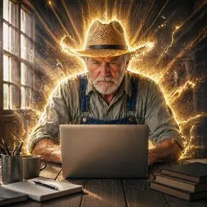 Farmer in Deep Work Aura