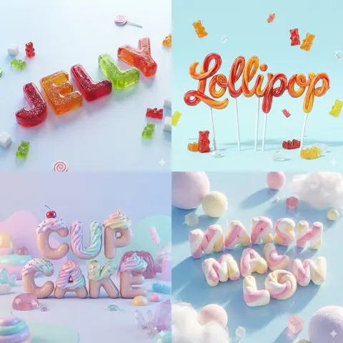 A smooth, ultra-realistic 3D render of the word [YOUR