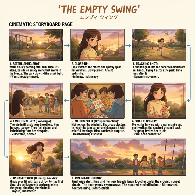 Anime Film Storyboard Board
