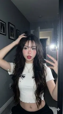 Realistic Asian Woman Selfie with Phone Flash (3 Variations)
